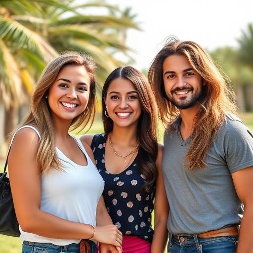 Foto da equipe do Est√ºdio Luz do Sol, sorrindo e posando em frente ao est√ºdio.